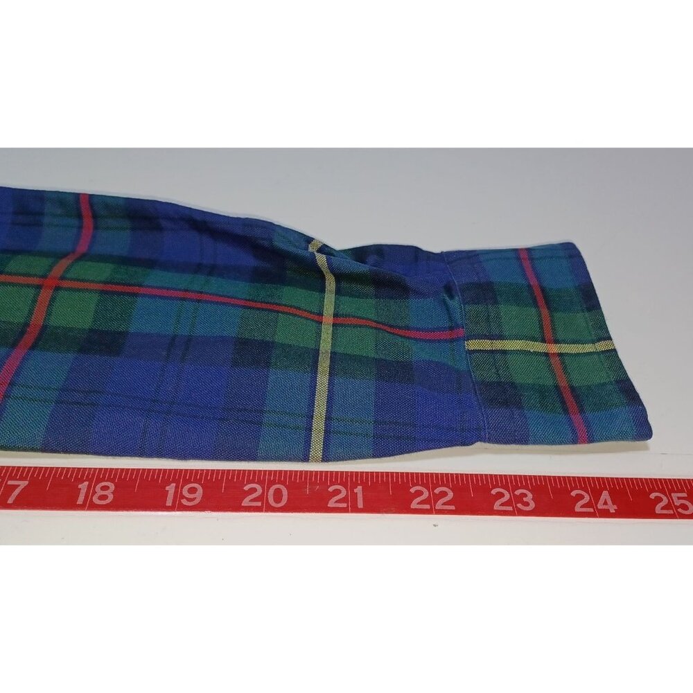 Ralph Lauren Cotton Plaid Button Down Shirt Mens M Classic Preppy Old Money - Picture 7 of 7